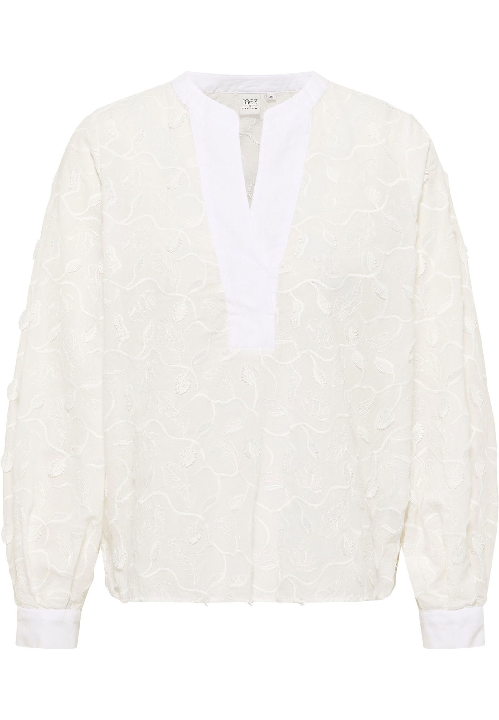 Eterna |  Eterna Druckbluse  | 40 | weiß