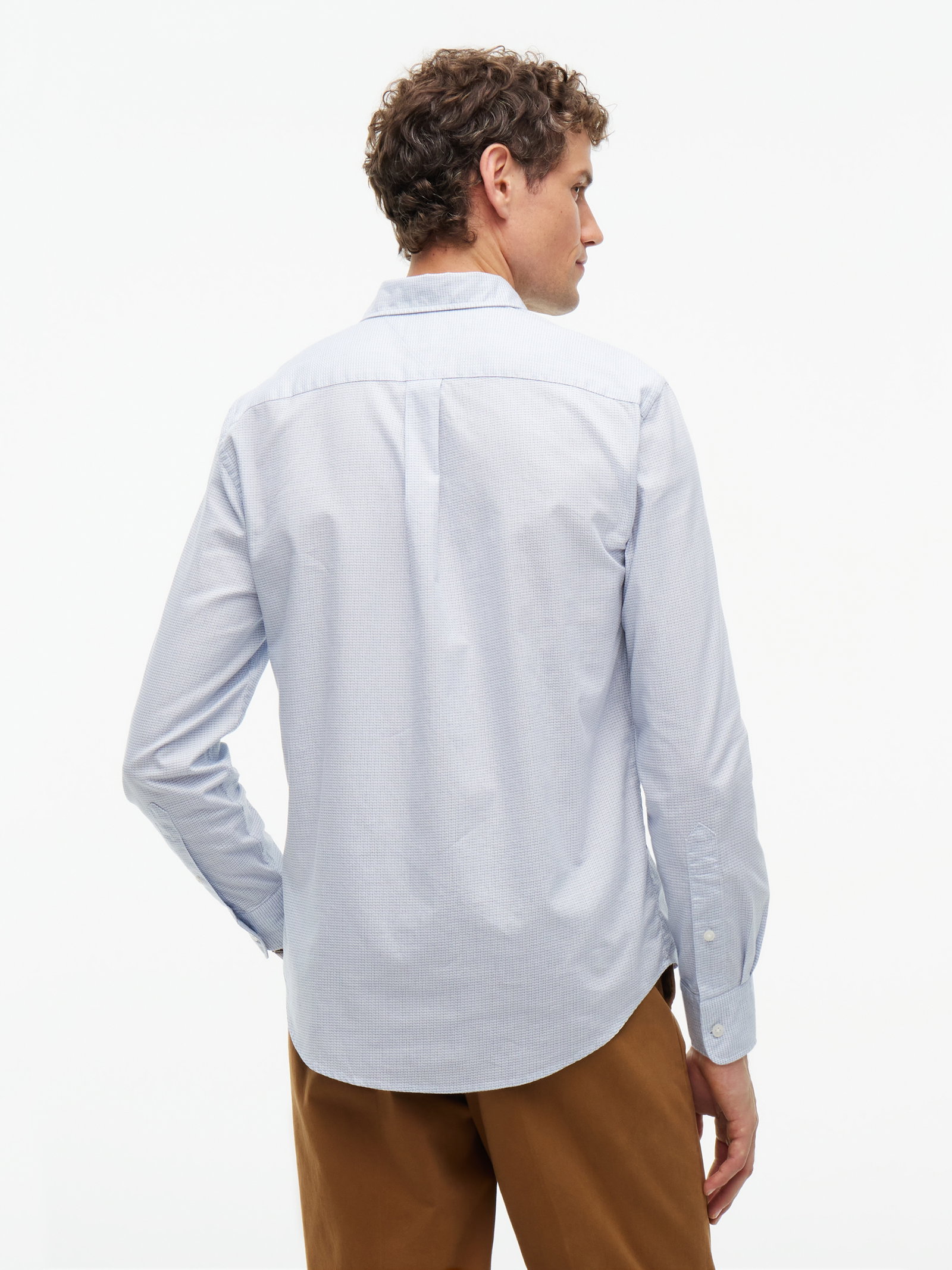 DOBBY STRUCTURE RF SHIRT, BLUE #4