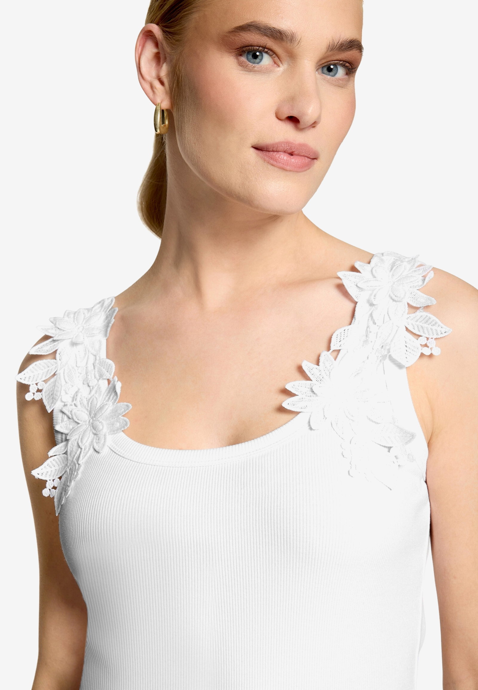 Top Kurz Tanktop, Brilliant White #9