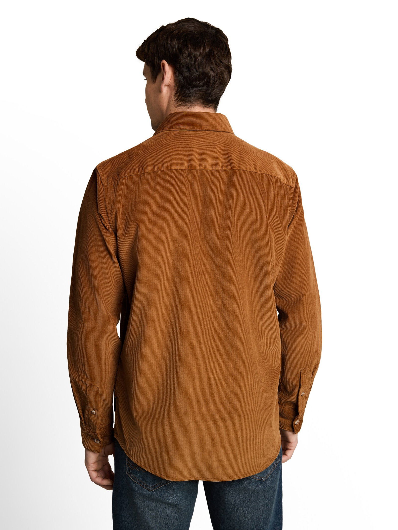 soft corduroy shirt, bright camel brown #4