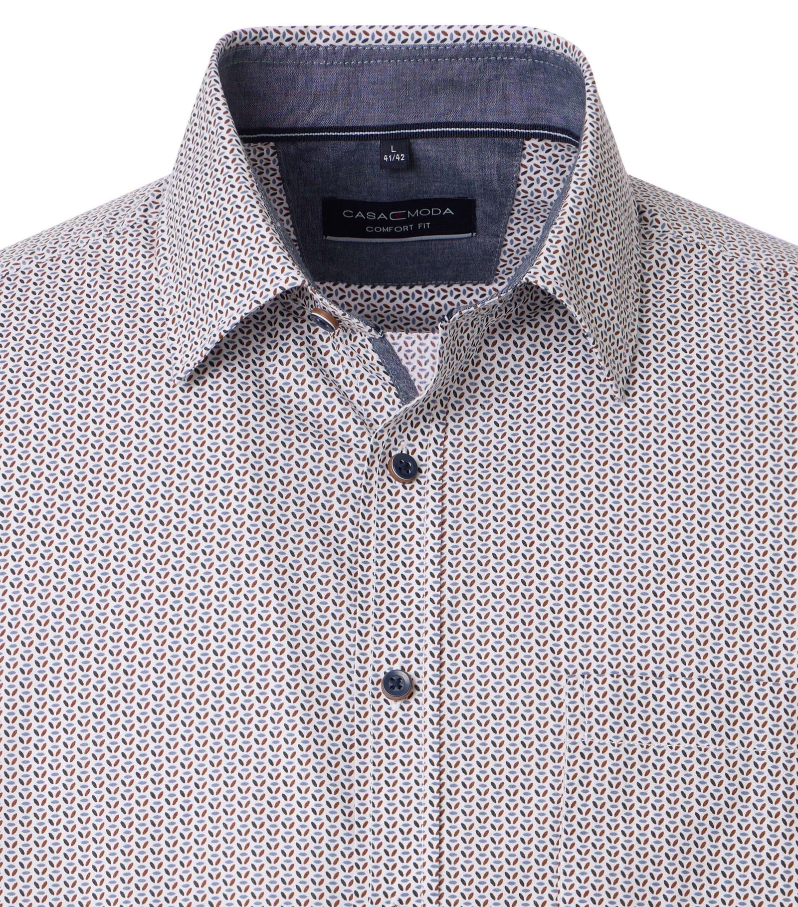 Casa Moda | Casa Moda Hemd Regular Fit | L | silber