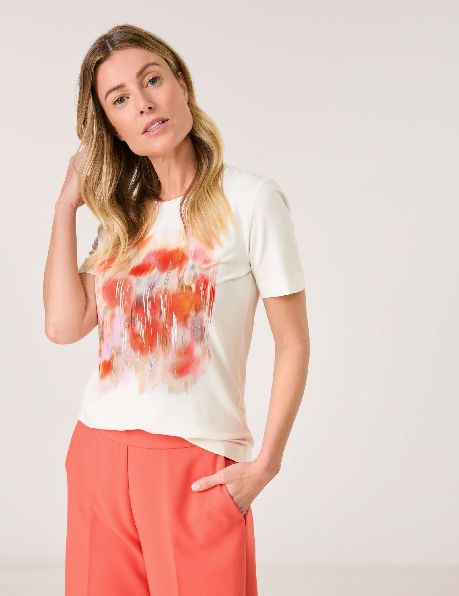 GERRY WEBER Collection | T-Shirt mit abstraktem Frontprint | 48