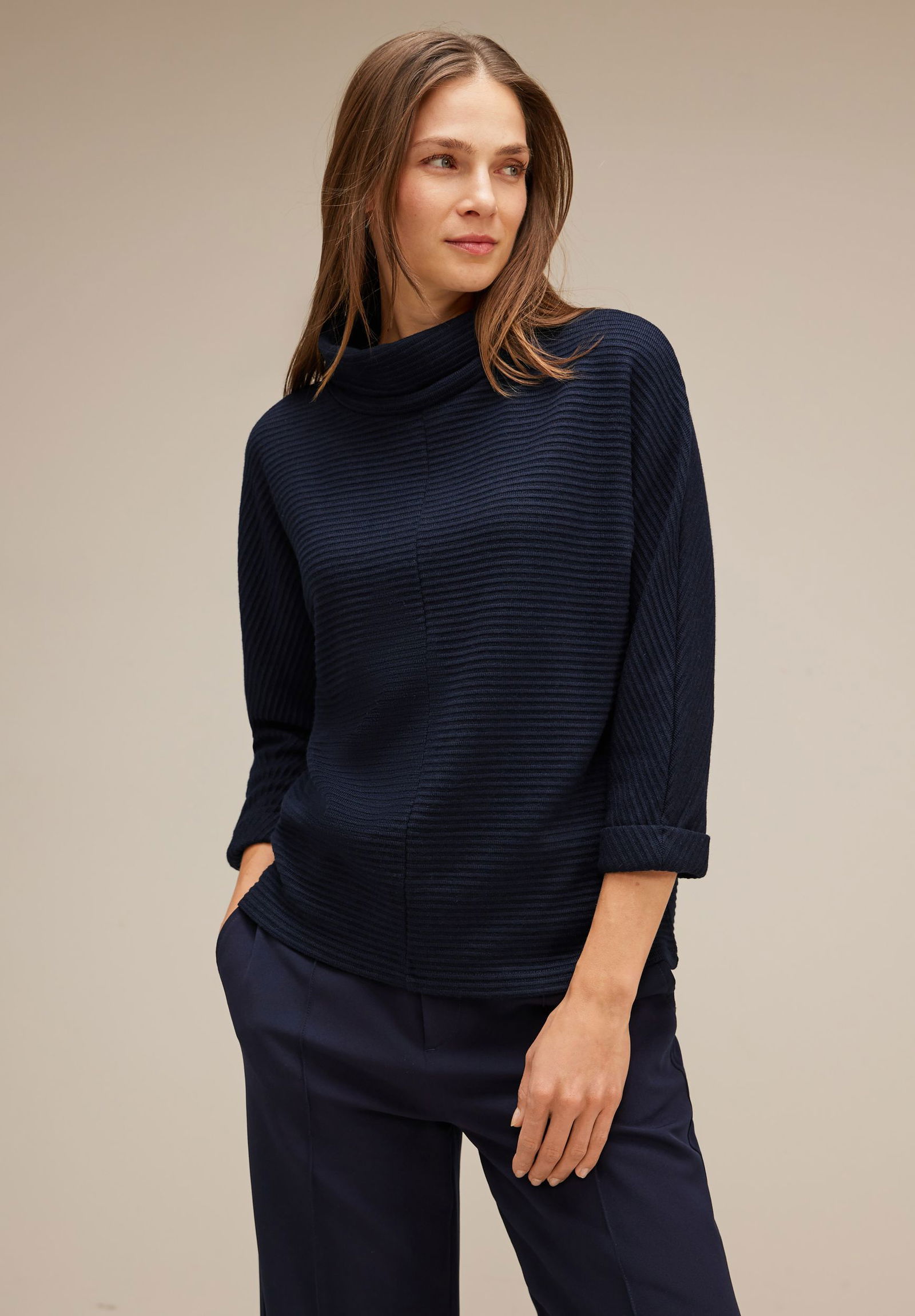 Street One |  Street One Rollkragenpullover  | 40 | deep blue