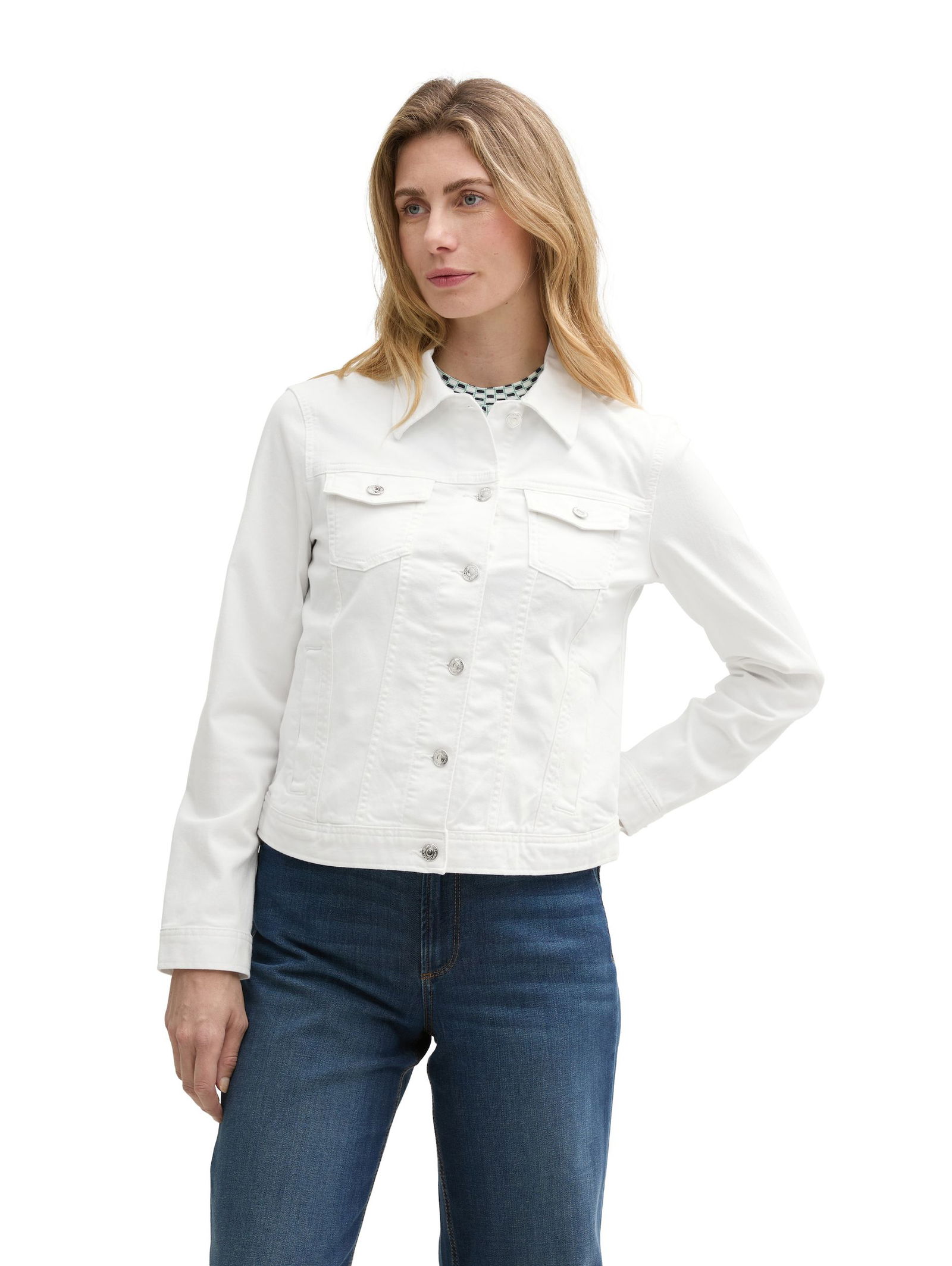 d92aafd76973c6ab43556e71b6cd27f9  |  colored denim jacket, White | XXL | white