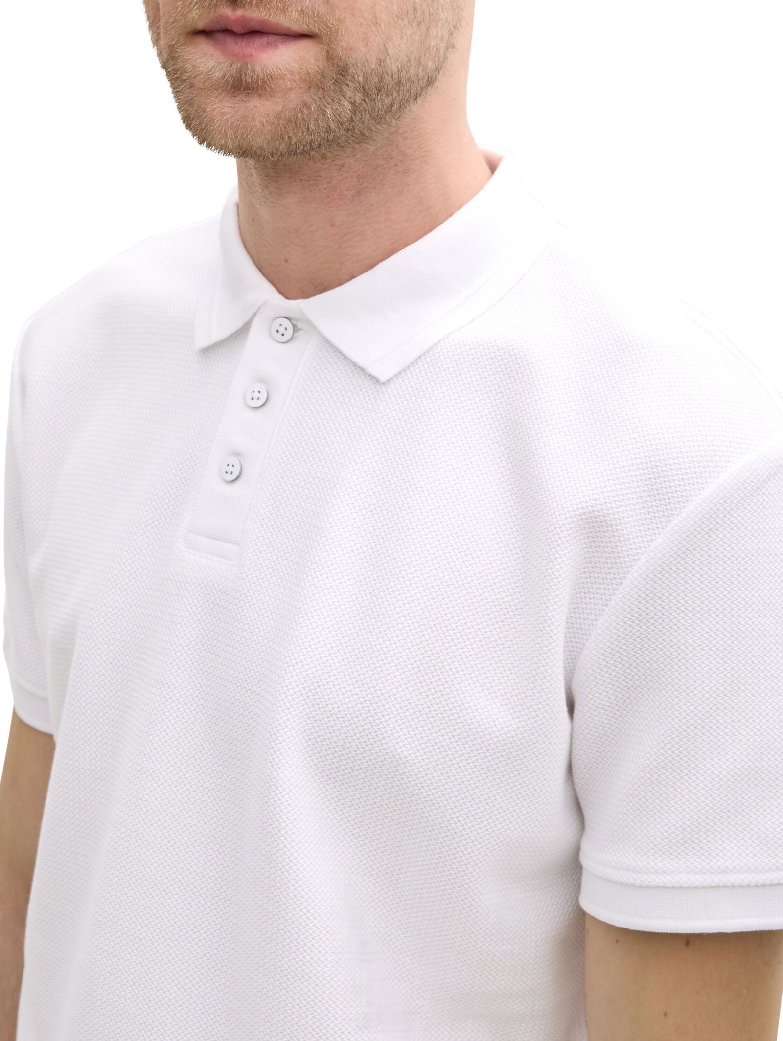  | Jersey Poloshirt aus Baumwolle | XXL | white