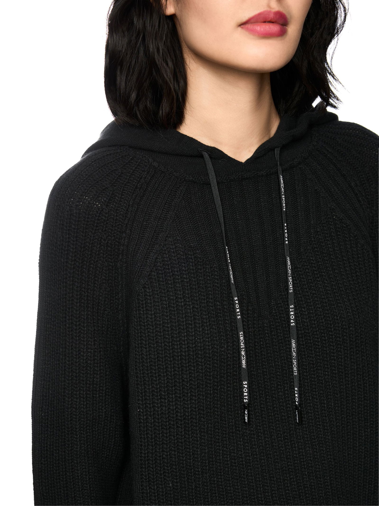 Marc Cain Sports | Marc Cain Sports Kapuzenpullover "Knitted in Germany" | 38 | black