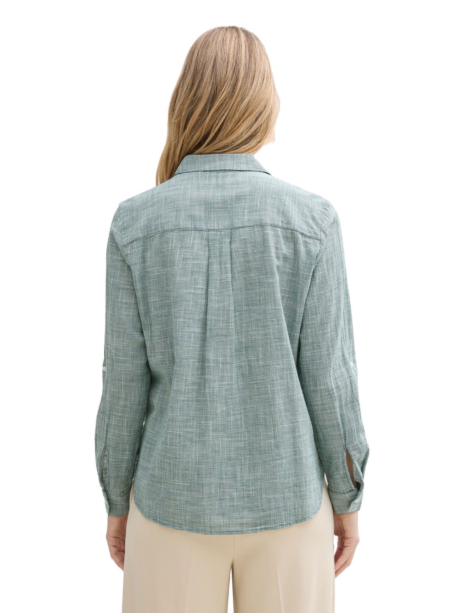 Tom Tailor |  Bluse mit Brusttaschen | 46 | explorer green