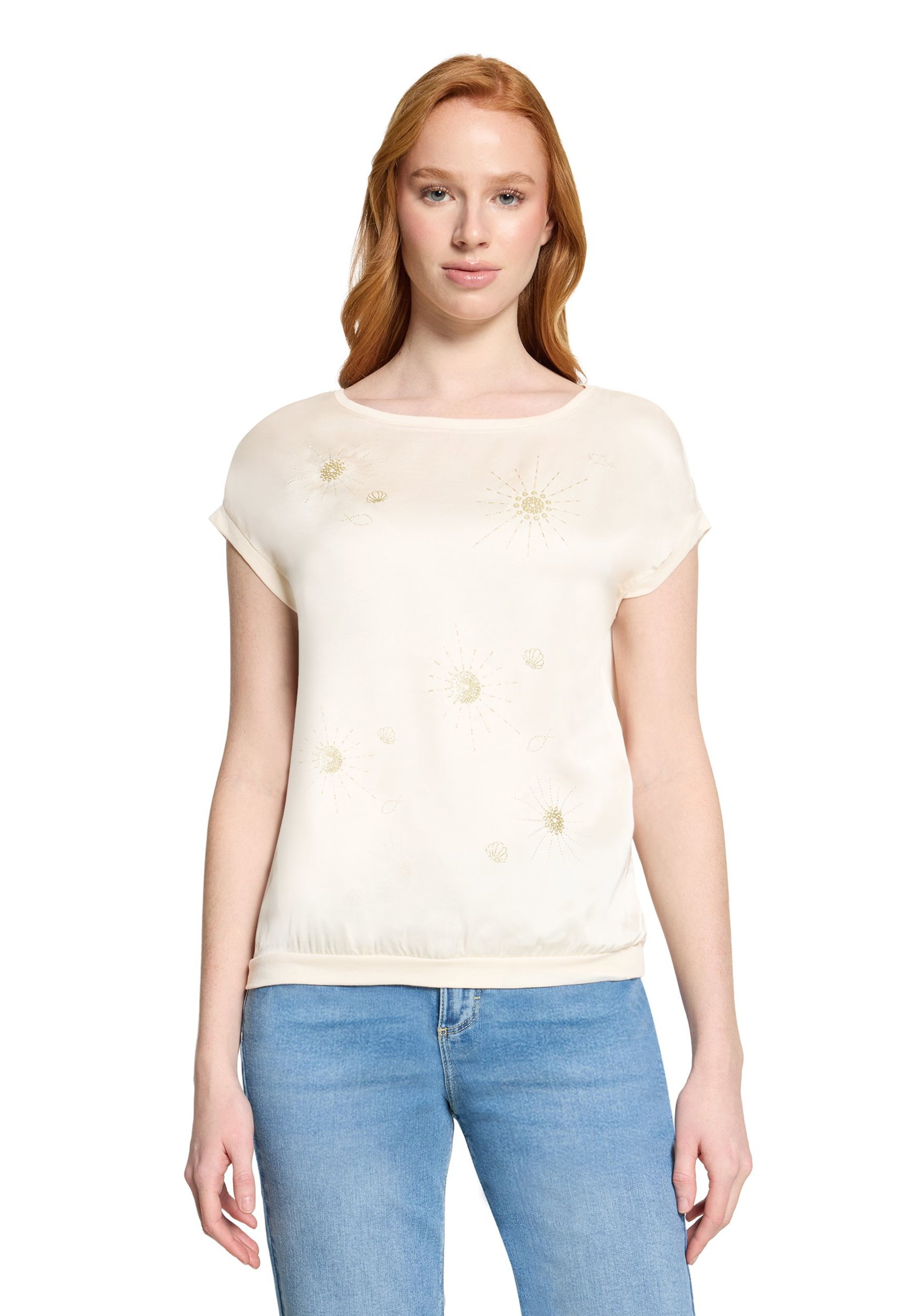 Cartoon |  Casual-Shirt | 36 | patch cream/gold