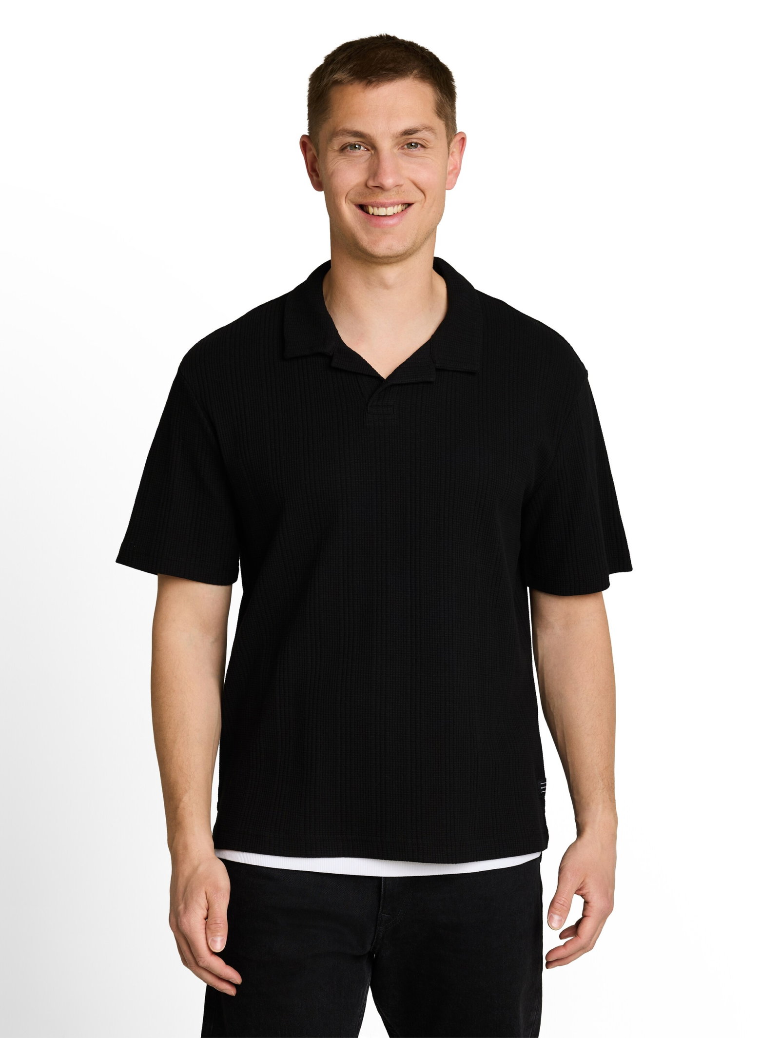 relaxed  structure resort coll, Black #6