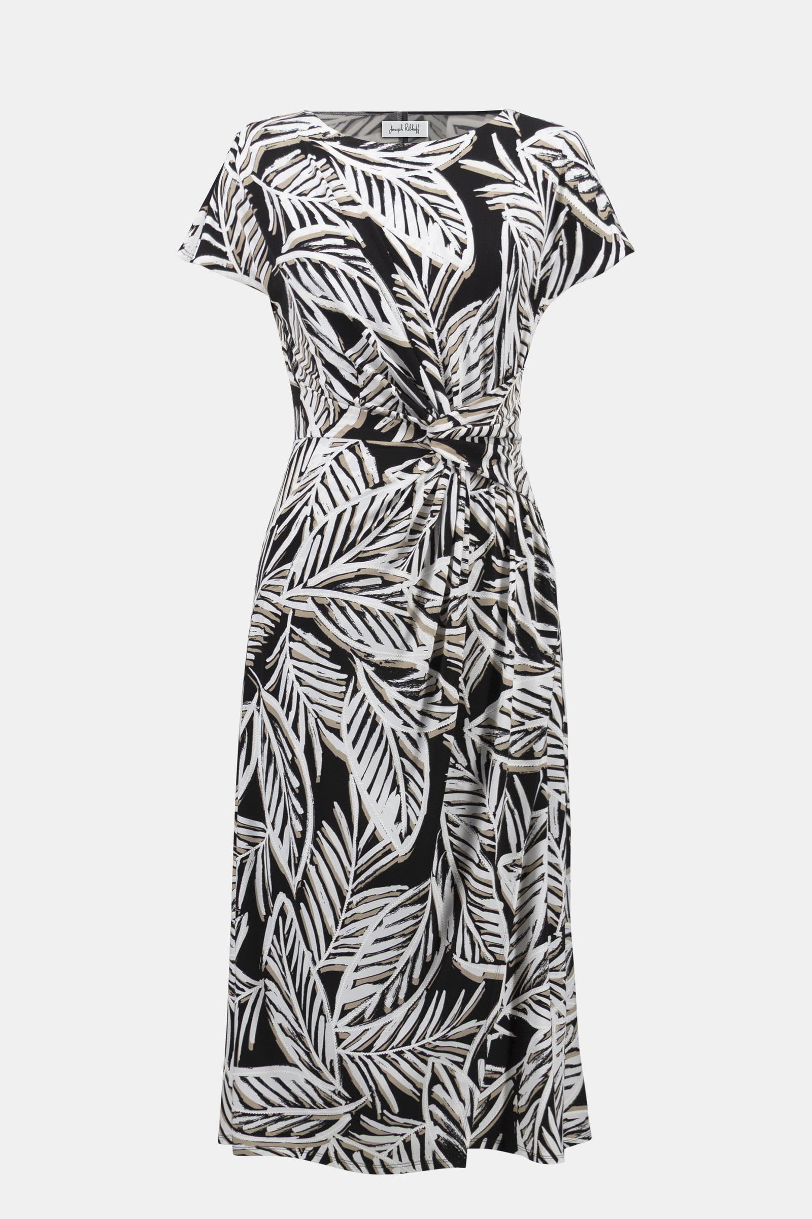 Joseph Ribkoff Fit-and-Flare-Kleid mit tropischem Print und U-Boot-Ausschnitt #5