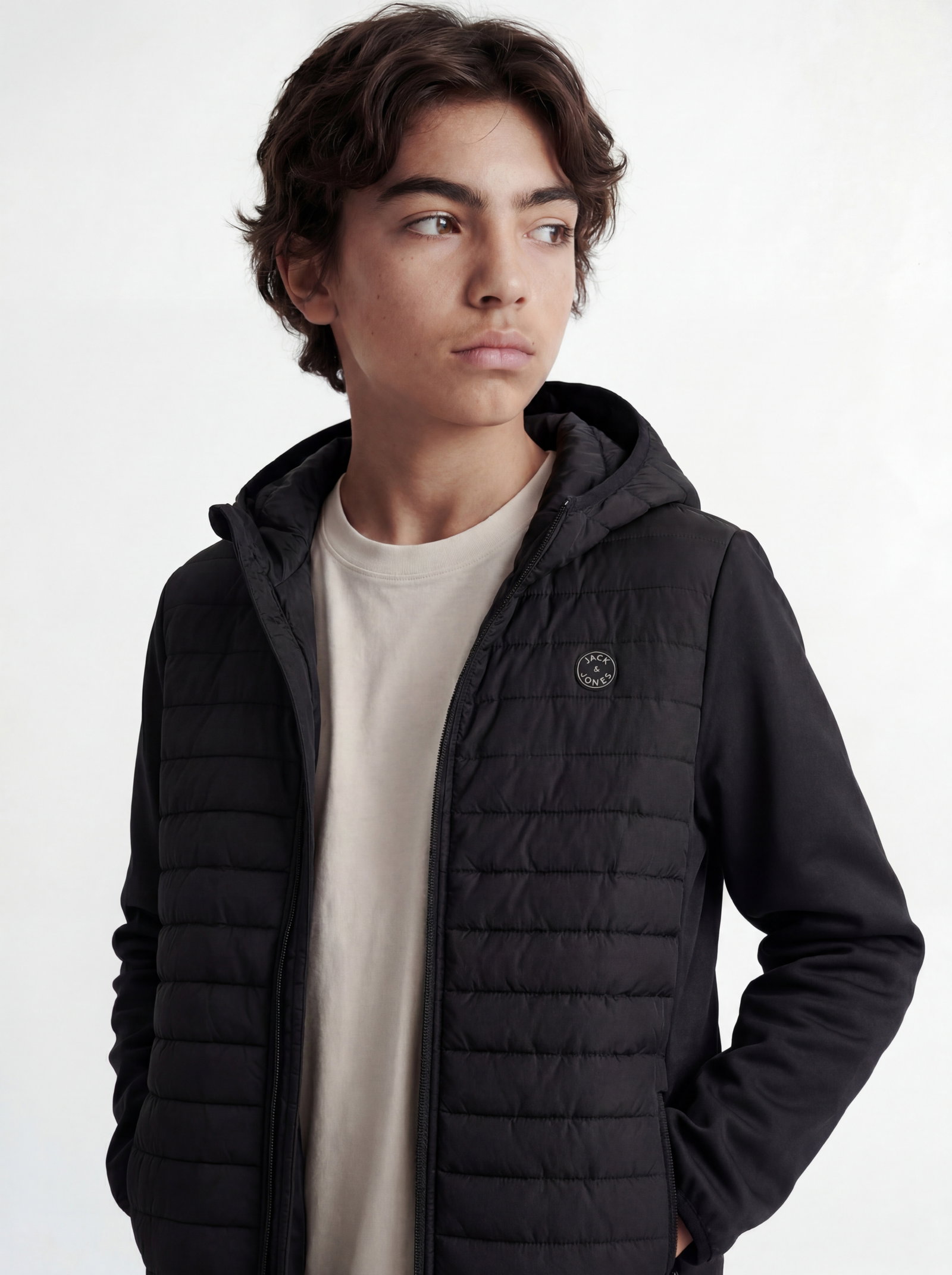 JJEMULTI QUILTED JACKET NOOS JNR, Black/SET-IN SLEEVES #7