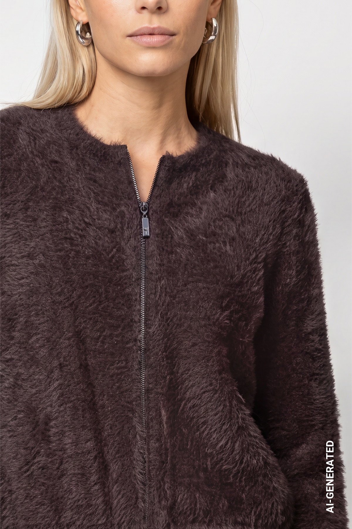 Strickjacke, black coffee #5
