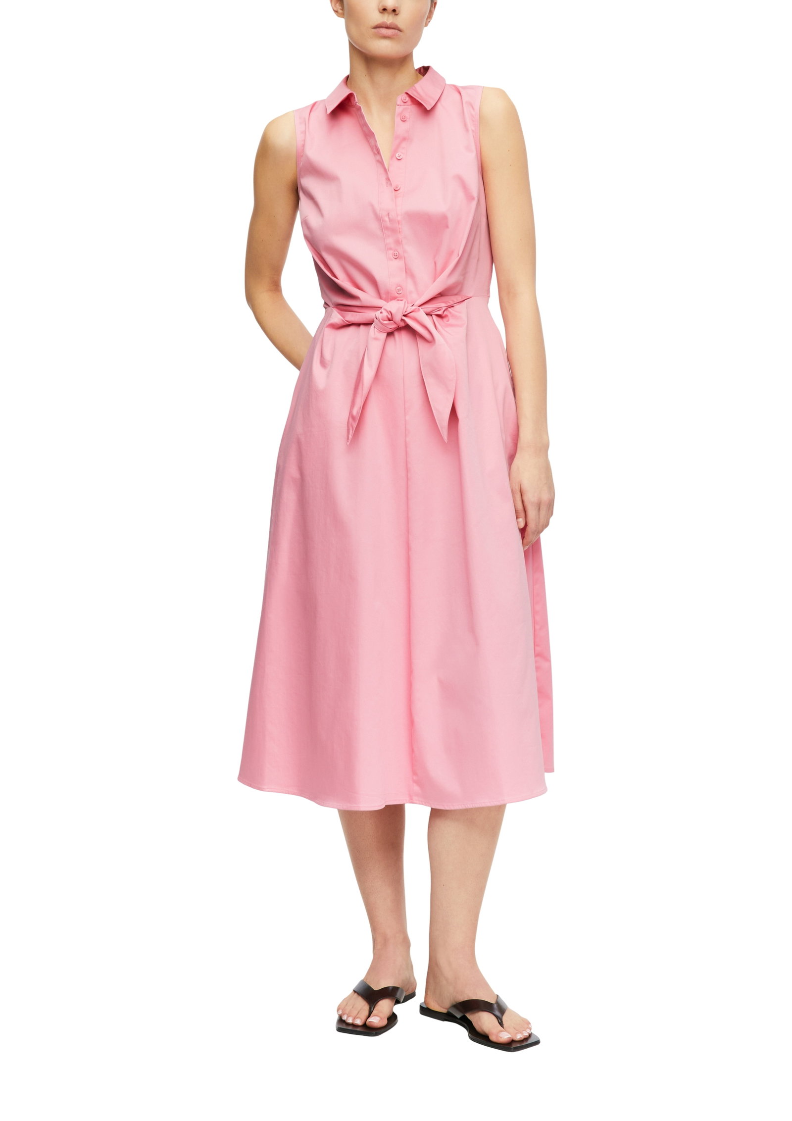 Comma taillierte Popeline-Kleid in Midi-Länge #8