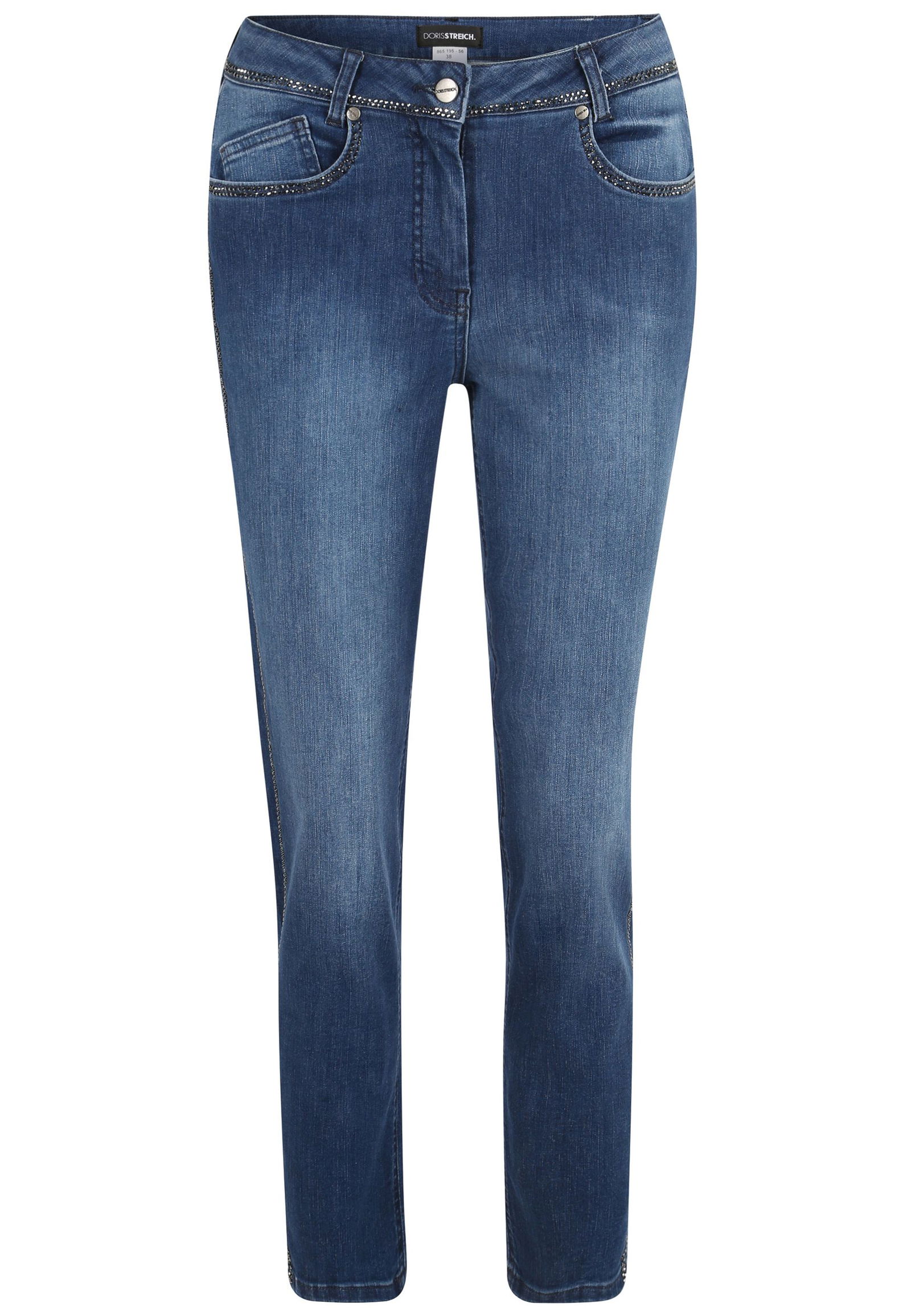 Doris Streich |  Doris Streich Schmale Hose  | 50 | jeansblau