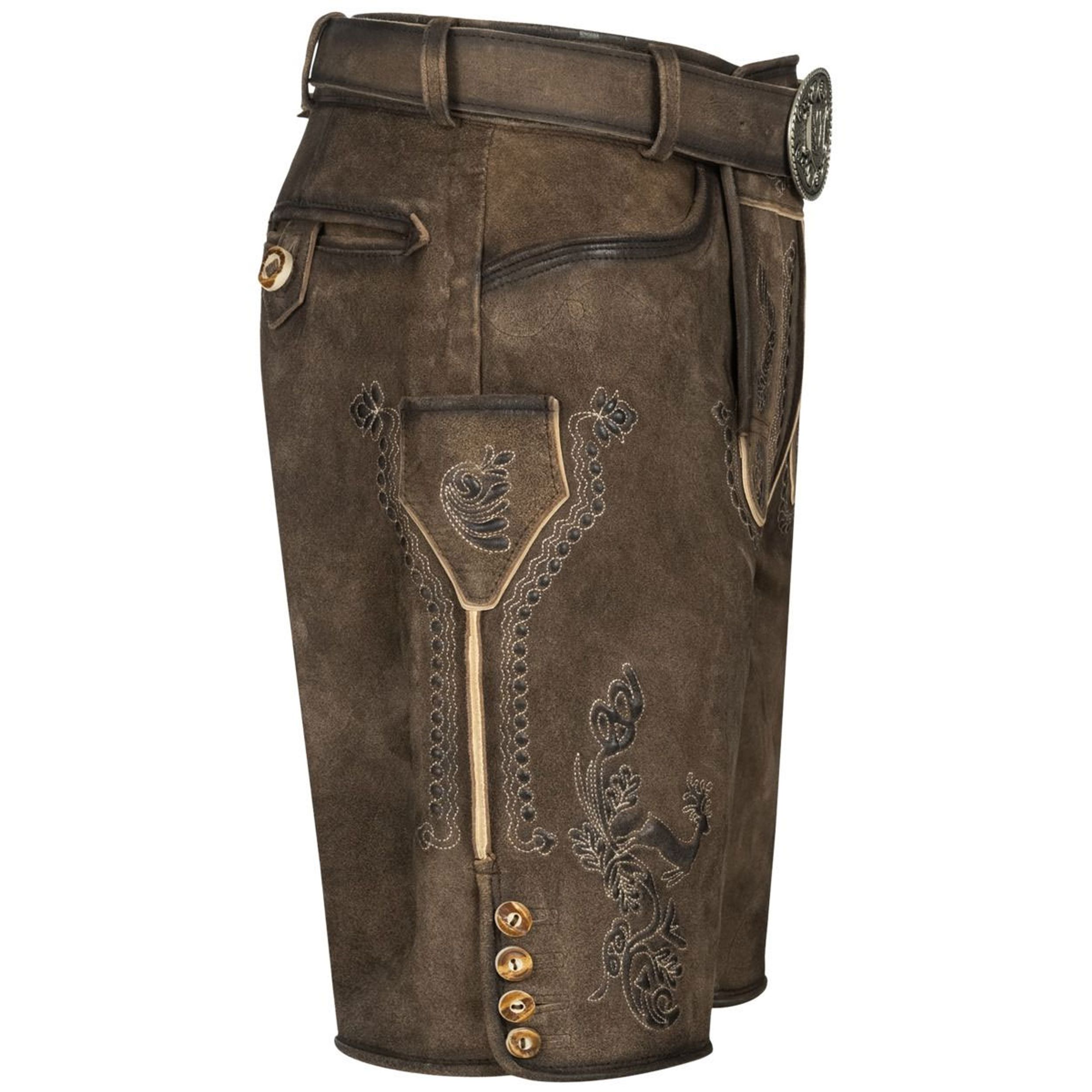  |  Lederhose Herren kurz | 54 | braun