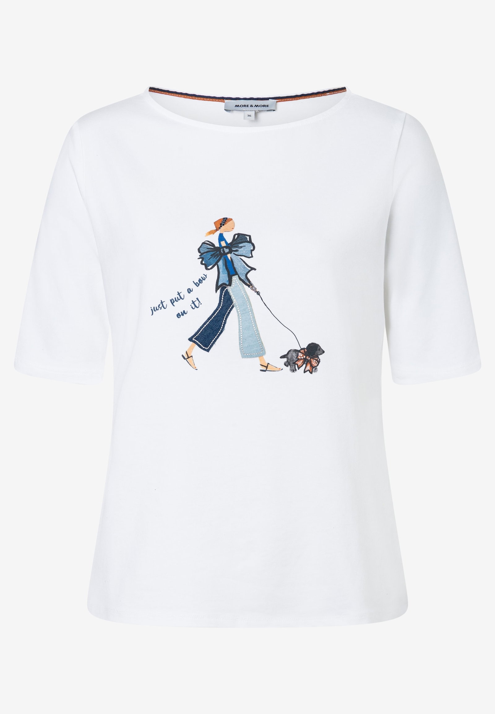 Shirt with Placement Print, white #5