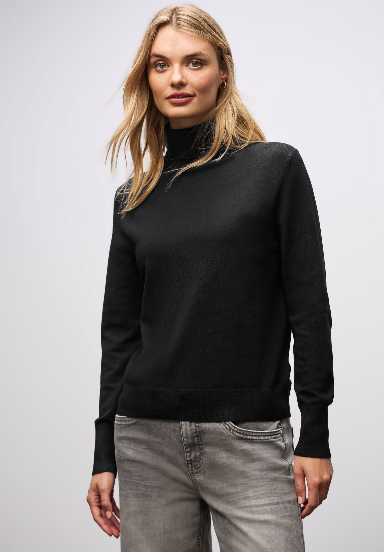 Street One | Street One Rollkragenpullover | 42 | black