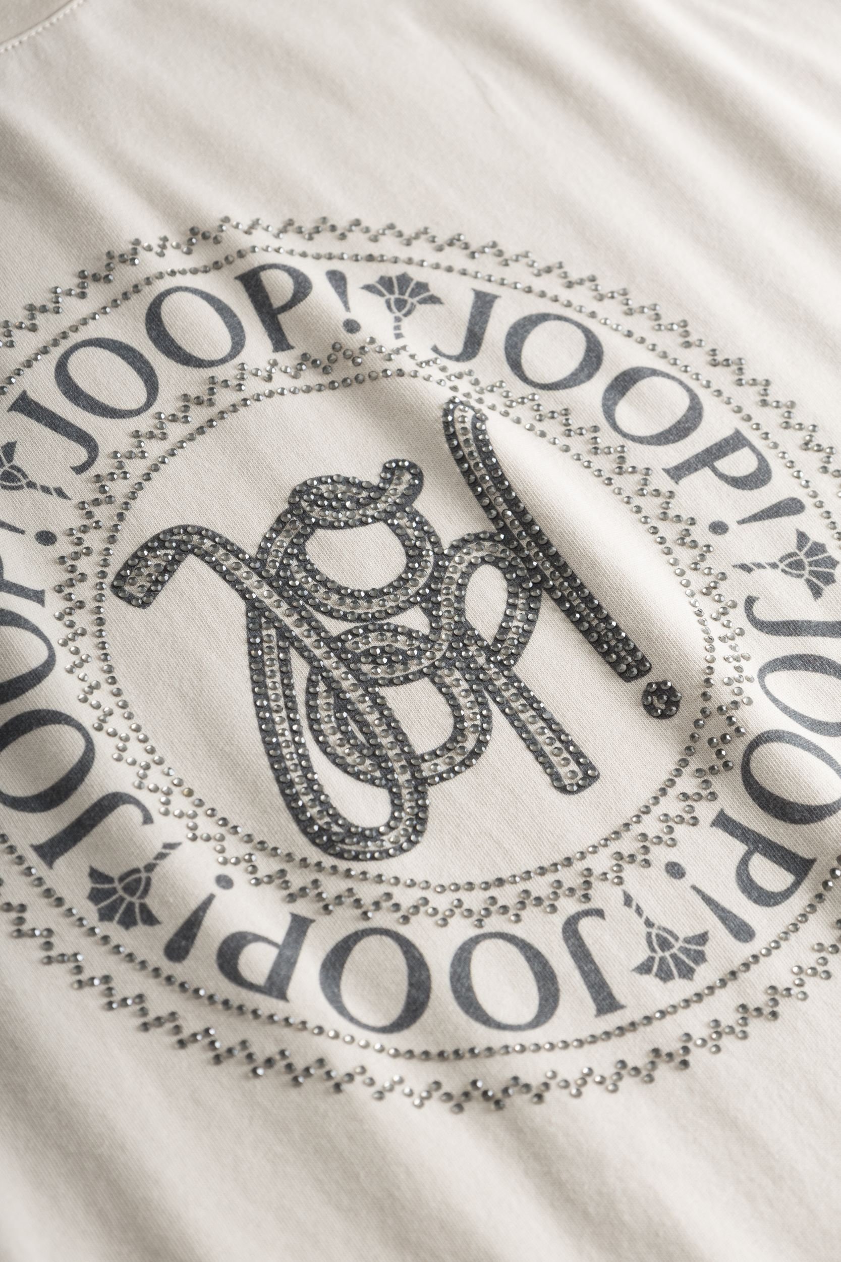 Joop Baumwoll-T-Shirt in Beige