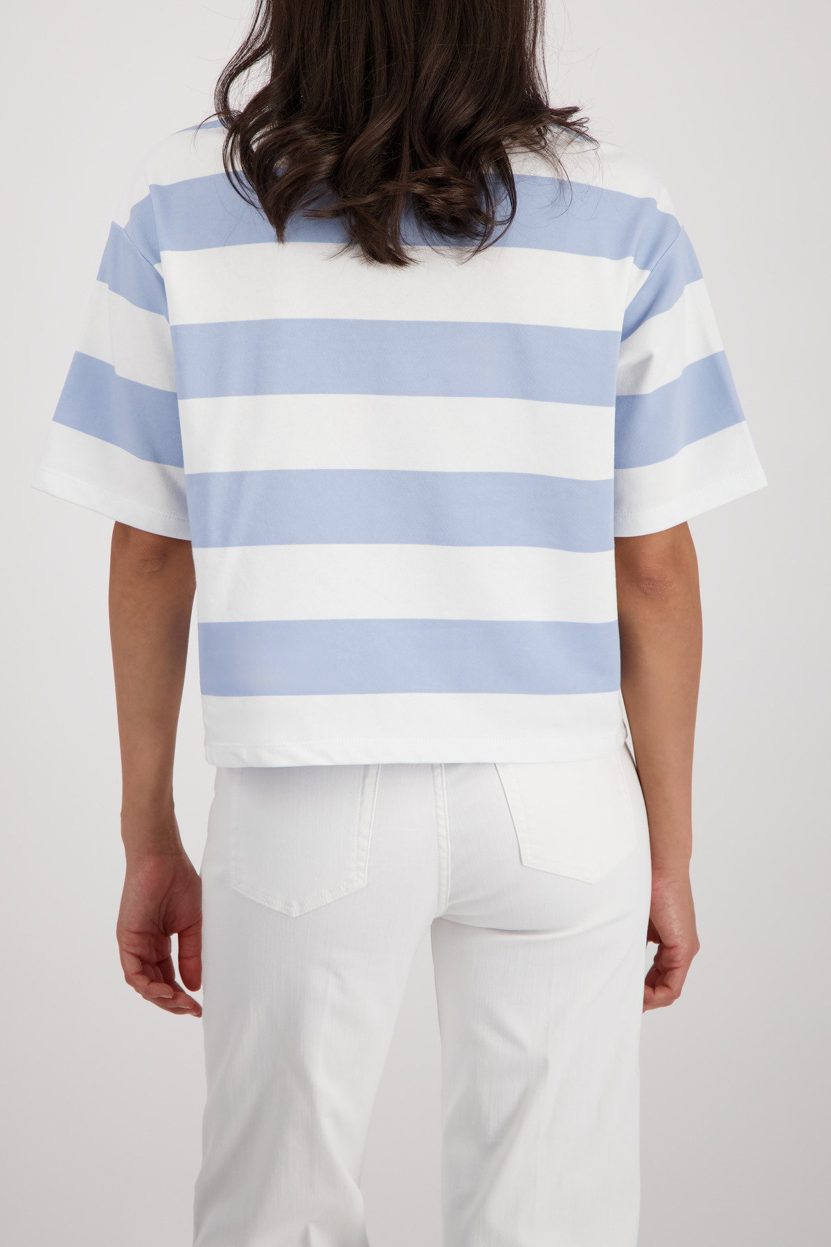 Monari Sweatshirt mit Streifen und Schmuckdetails #4