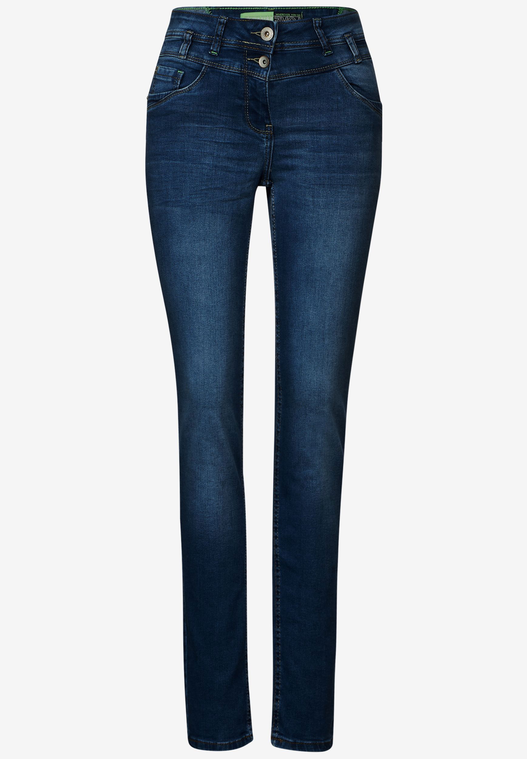 CECIL |  CECIL Slim Jeans  | 27/32 | mid blue wash