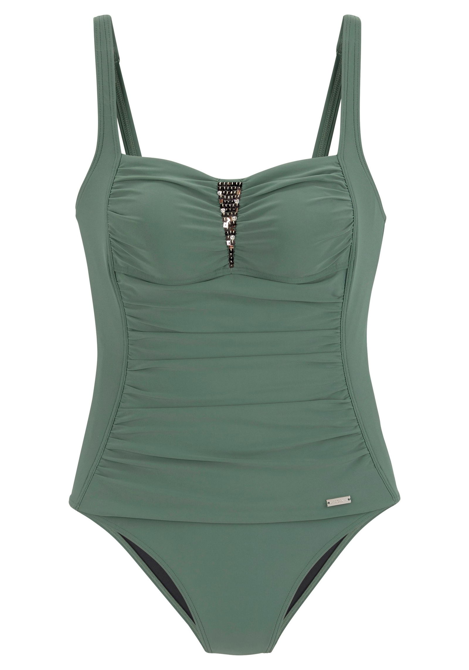 9be093936986965372f37ebdc1e78a18 Lascana | Lascana Bikini-Set | 42/C | oliv
