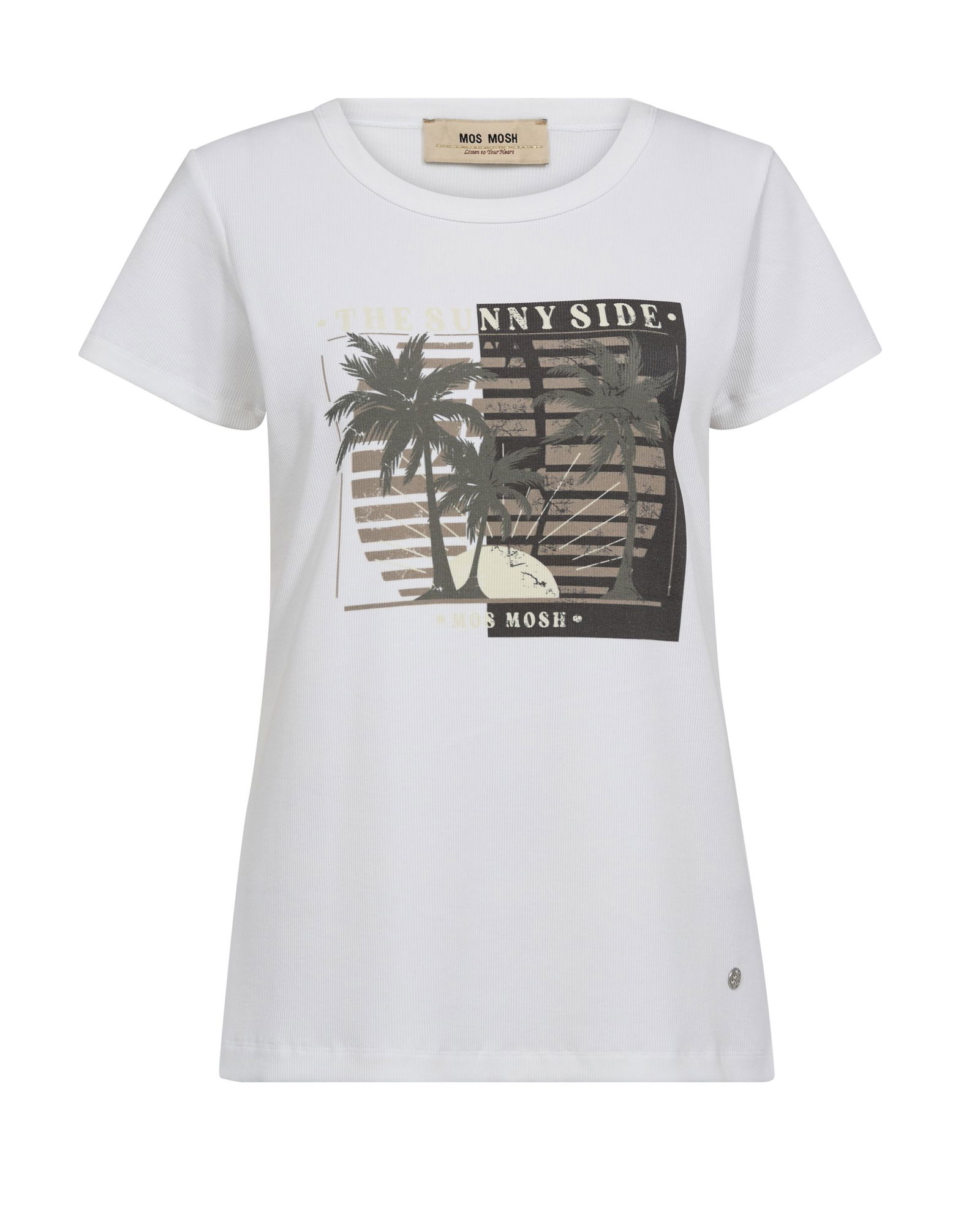 5521fb27f6b9cd8f8534a1688e69fe38 Mos Mosh |  MMOrient O-SS Rib Tee | S | white