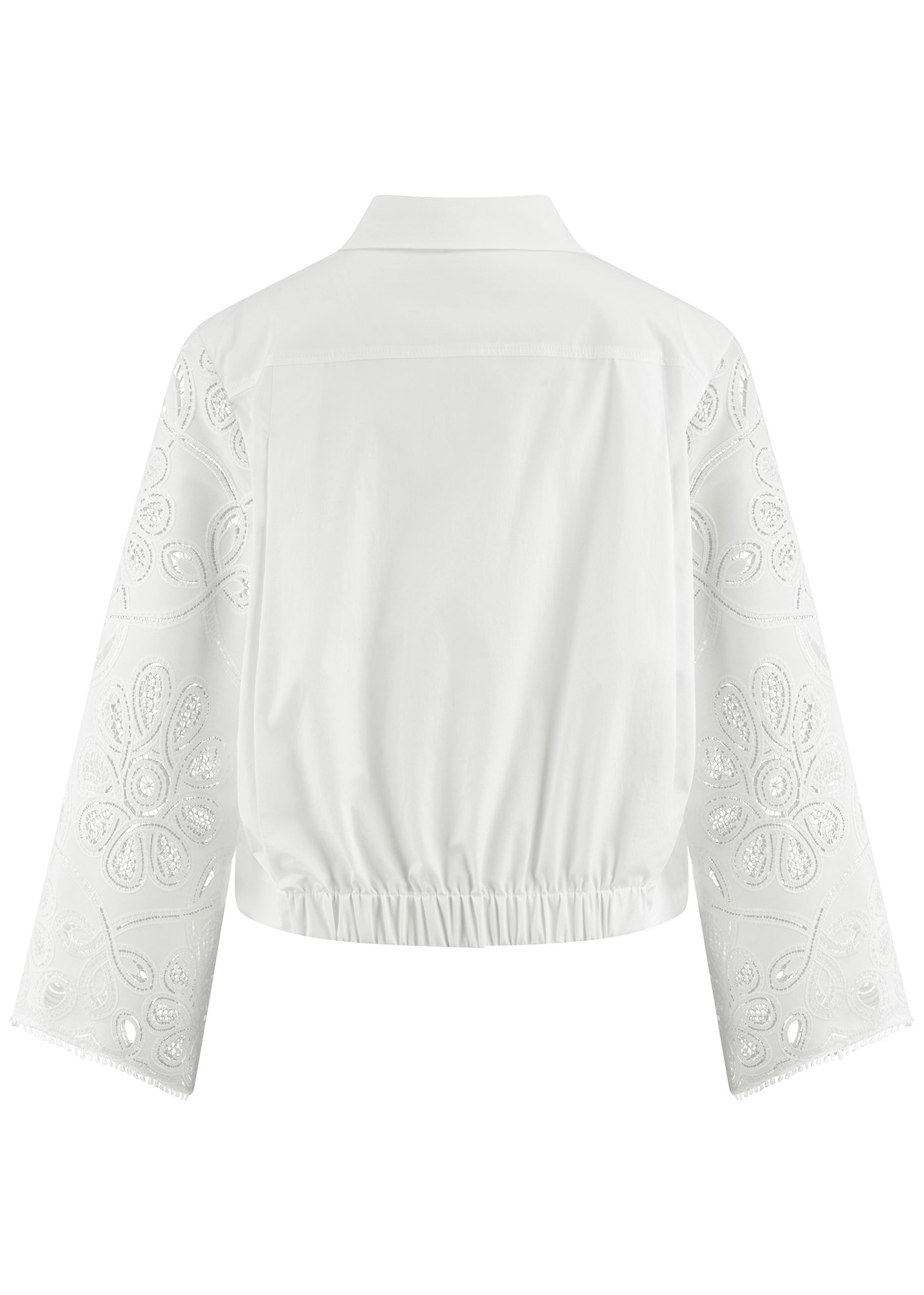 Riani Popelinebluse mit bestickten Ärmeln #2