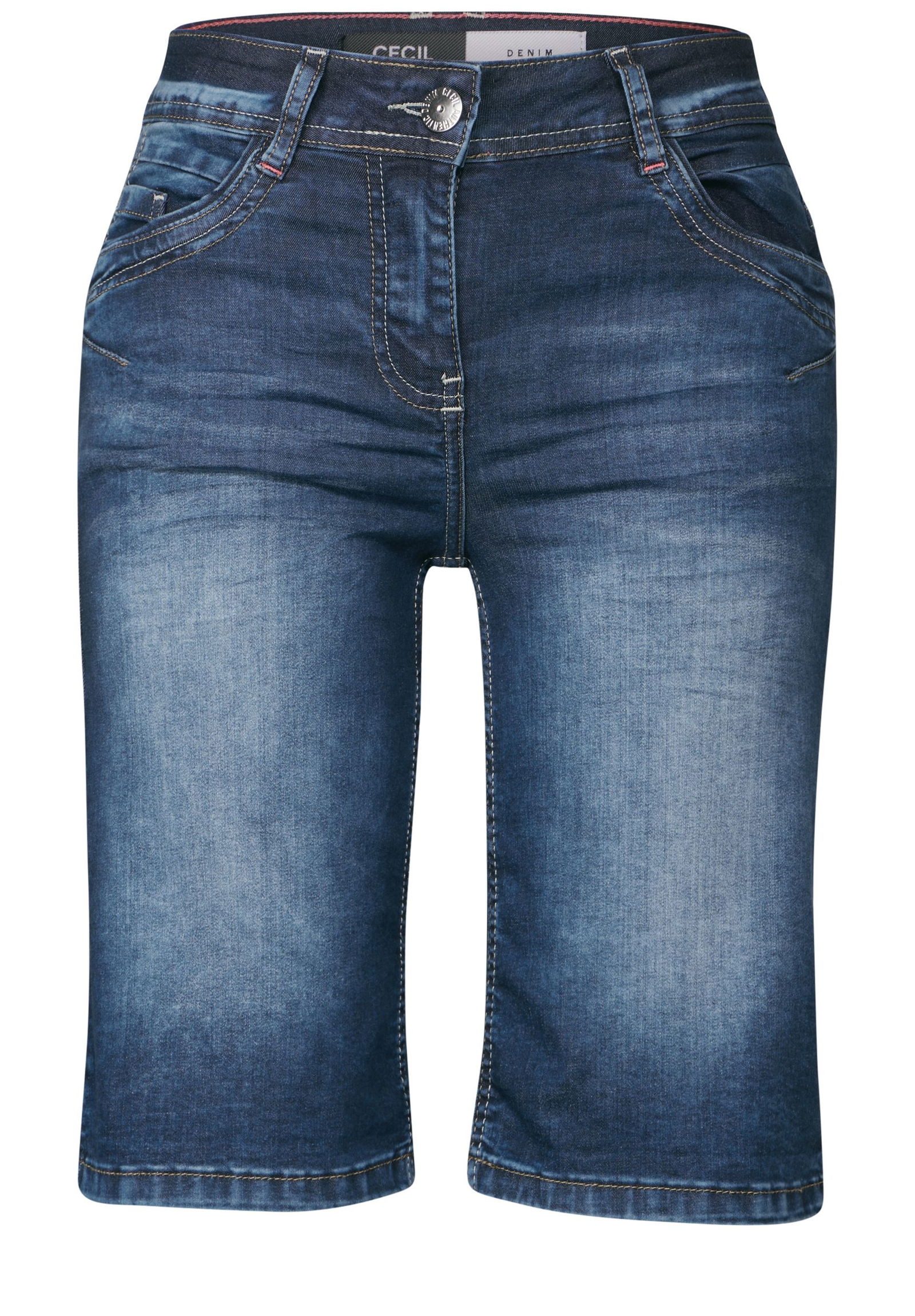 09a11af0189f3b89bee7e662e7d27214 CECIL | CECIL Jeansshorts | 30 | mid blue used wash