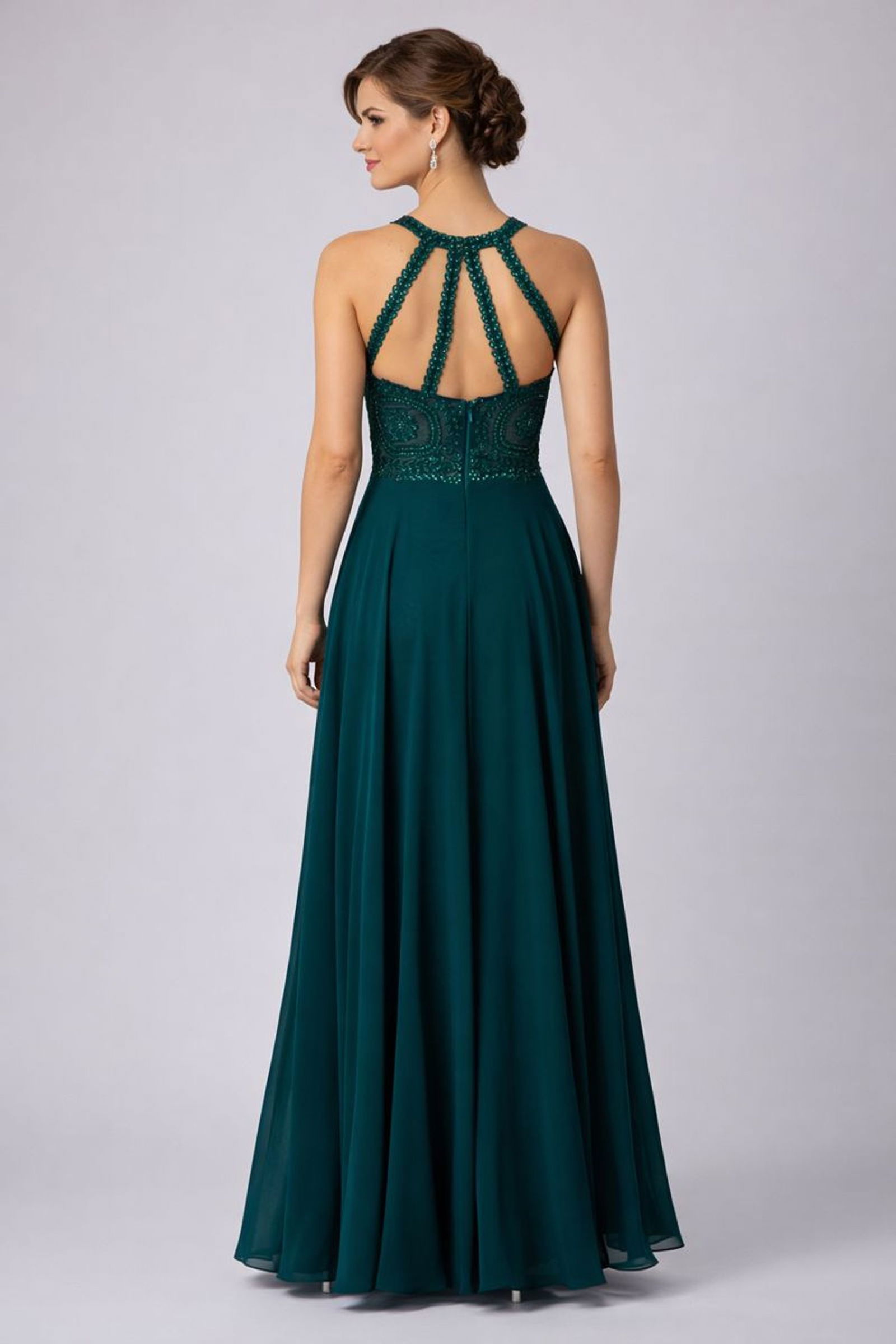 Mascara London |  Mascara London Langes Kleid  | 40 | dunkelgrün