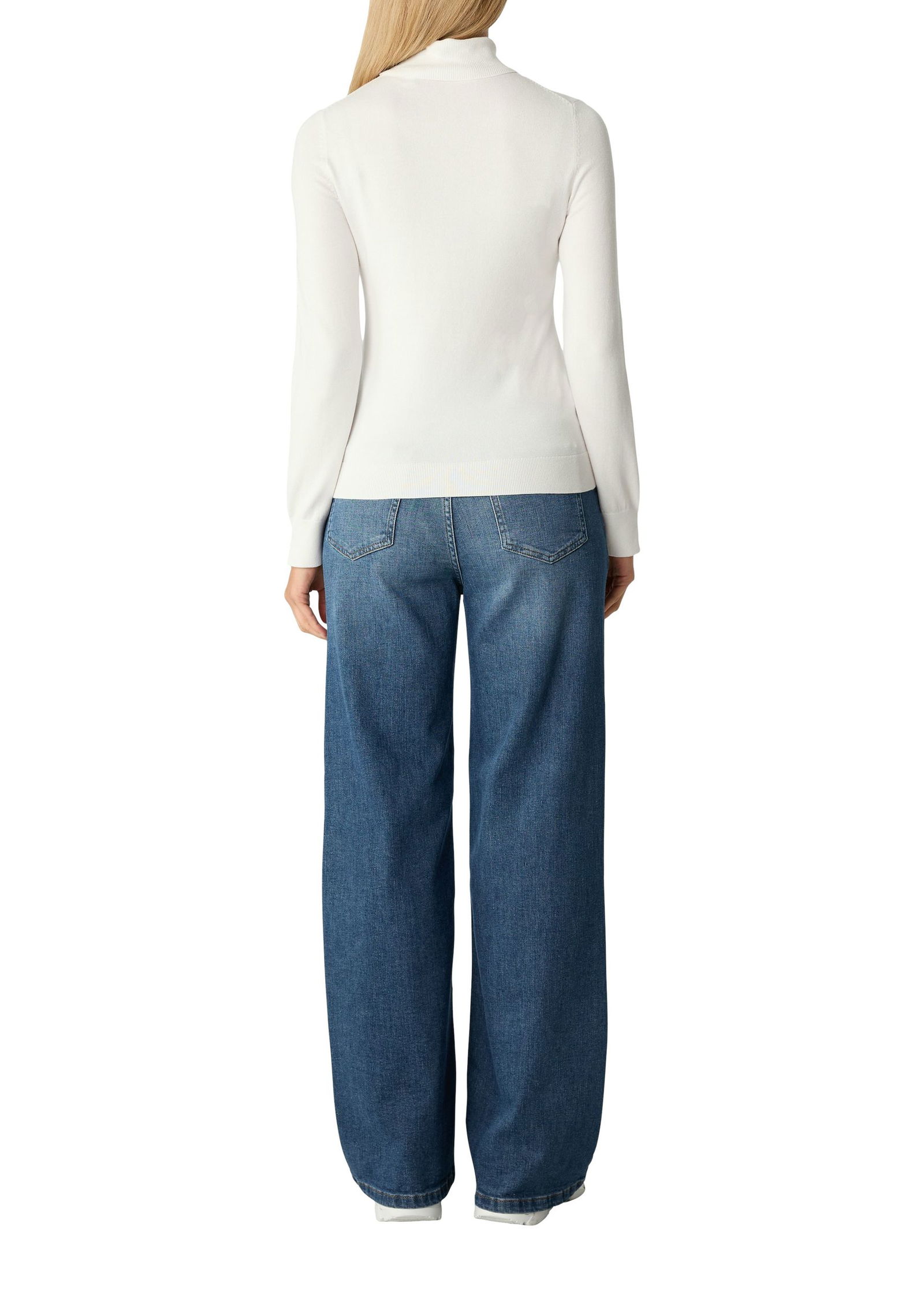 6675a78645898cefa00a44bfdd5757fb Comma | Comma Rollkragenpullover | 42 | weiß