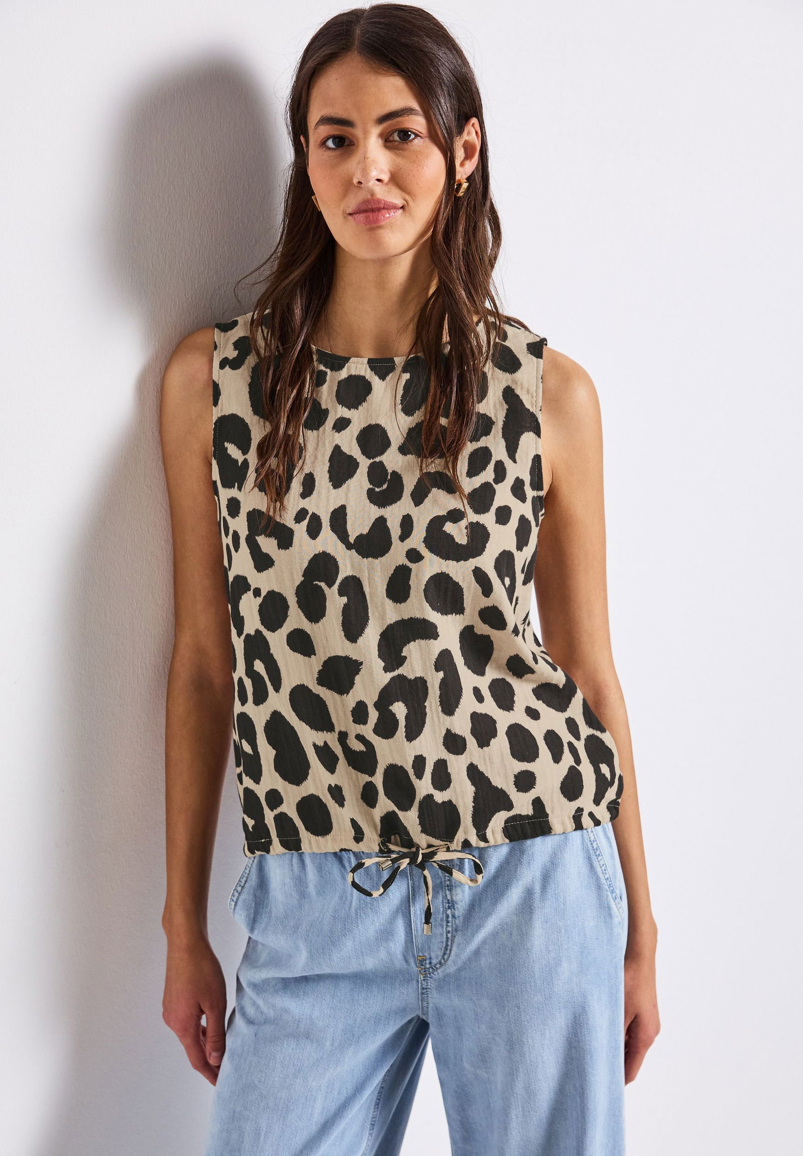  |  EOS_Muslin Blouse Top_AOP, coastal beige | 42 | 4565_26620